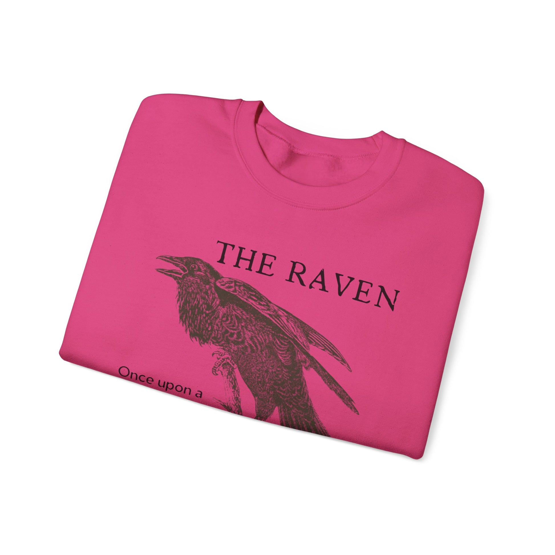 Halloween Vintage The Raven Sweatshirt, Spooky Season Sweater, Trick or Treating Shirt, Halloween Party, Edgar Allen Poe, Nevermore, Gothic Sweatshirt Printify   