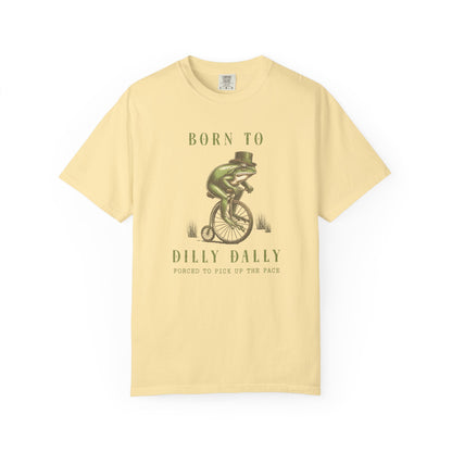 Dilly Dally Frog T-Shirt Retro Froggy Meme Shirt Vintage Frog And Toad Aesthetic Frog Lover Gift For Her Vibes Birthday Viral Trendy Shirt T-Shirt Printify Banana S