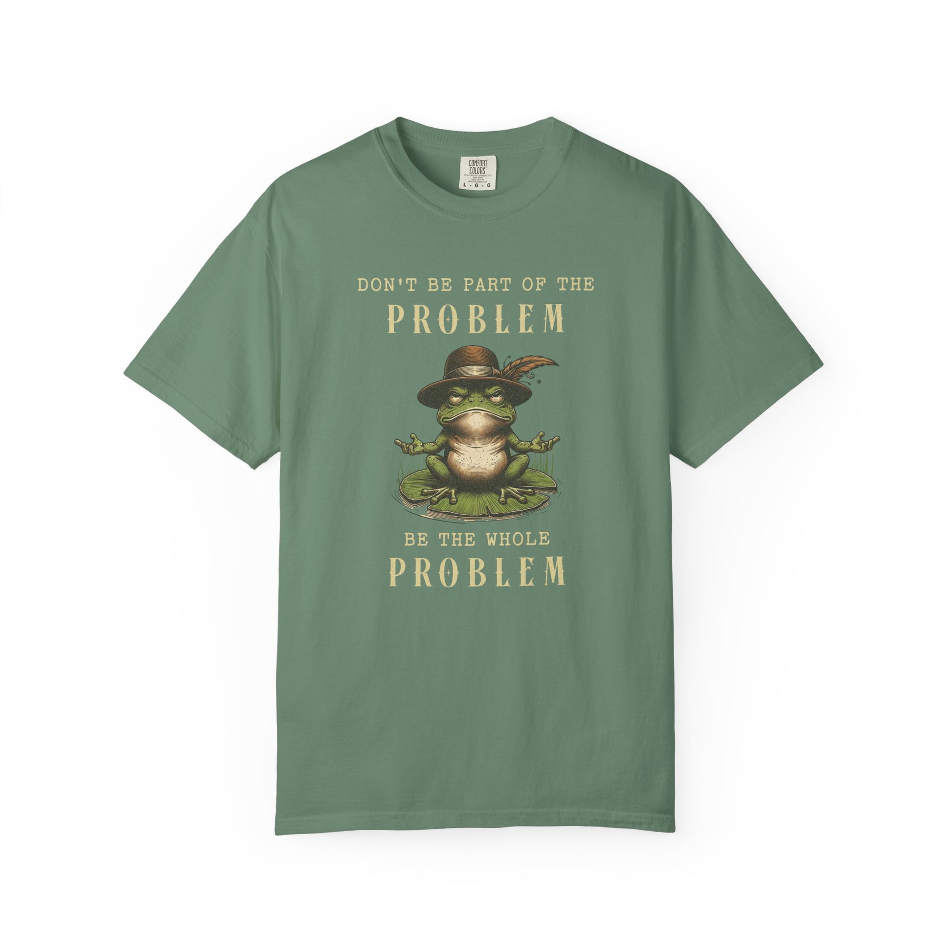 Funny Frog T-Shirt Retro Self Care Froggy Meme Shirt Vintage Frog And Toad Aesthetic Frog Lover Gift For Her Birthday Viral Trendy Shirt T-Shirt Printify Light Green S