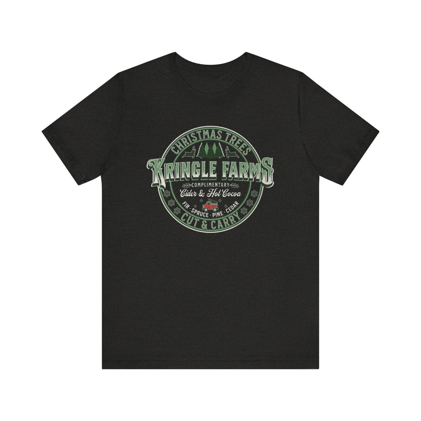 Christmas Tree Farm Shirt, Family Holiday Tradition Tree Cutting Shirt, Family Christmas Vacation Shirts, Christmas Tree Decorating Shirts T-Shirt Printify Black Heather XS 