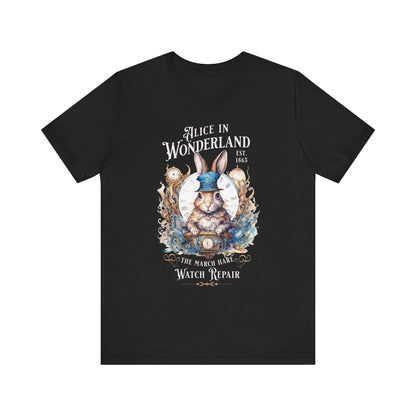 3001 Unisex Jersey Short Sleeve Tee Alice in Wonderland T-Shirt Printify Black S 