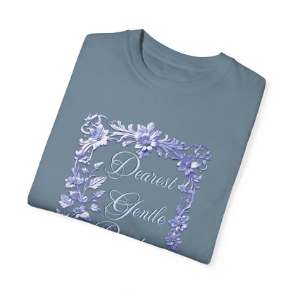 Dearest Gentle Reader Shirt Regency England Ton Society Papers Gift For Bridgeton Fan Historical Drama Romance Reader Gift Bookclub Gift T-Shirt Printify   