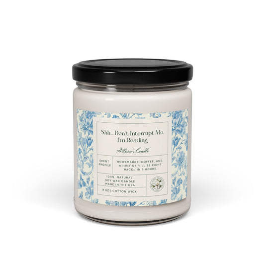 Personalized Soy Candle Funny Book Lover Gift For Mom Custom Gift Book Club Gift For Her Birthday Booknerd Candle Gift For Reader Bookworm Home Decor Printify Clean Cotton 9oz
