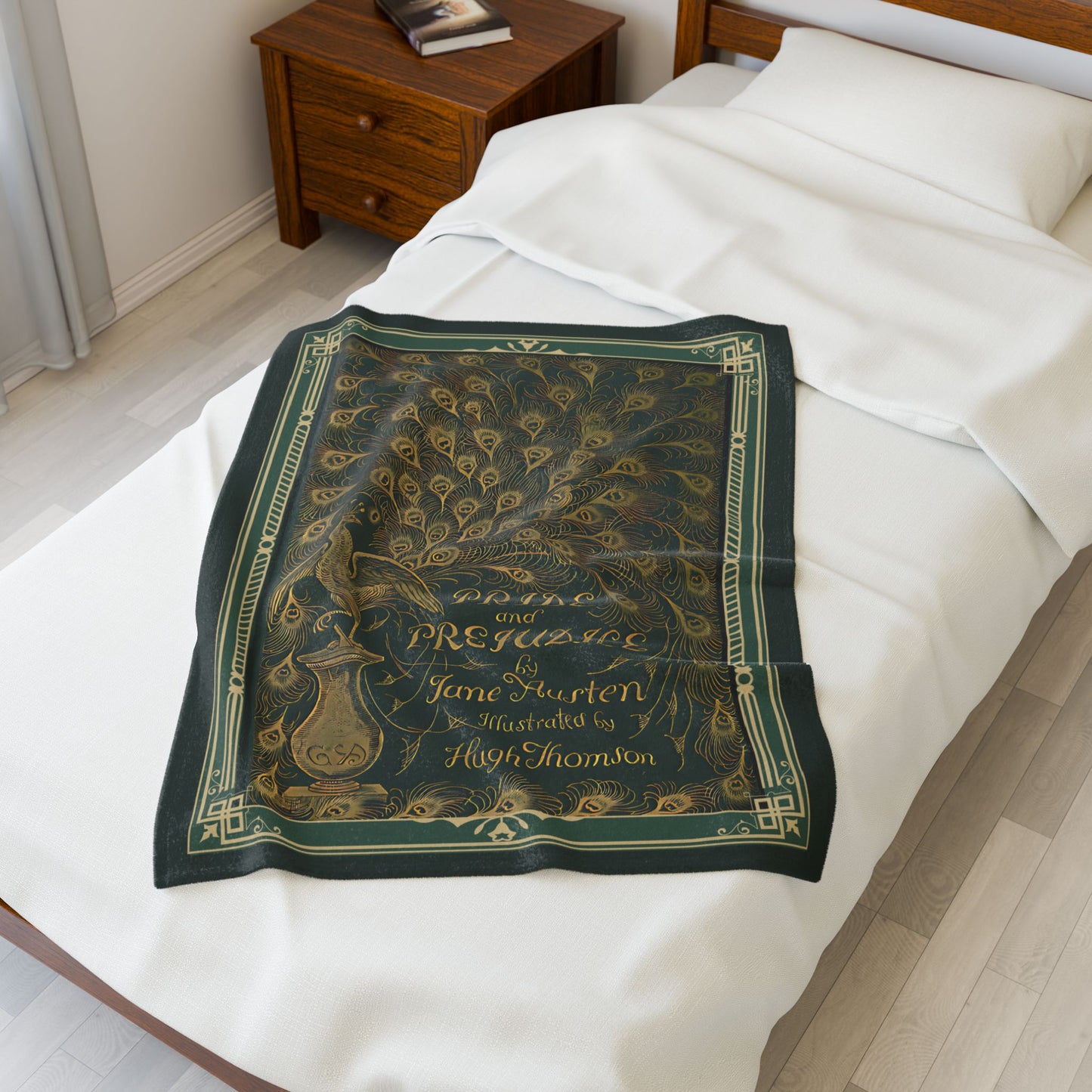 Jane Austen First Edition Literary Velveteen Blanket - Perfect for Book Lovers, Gifts for Sisters, Home Decor, Reading Nook, All Over Prints Printify