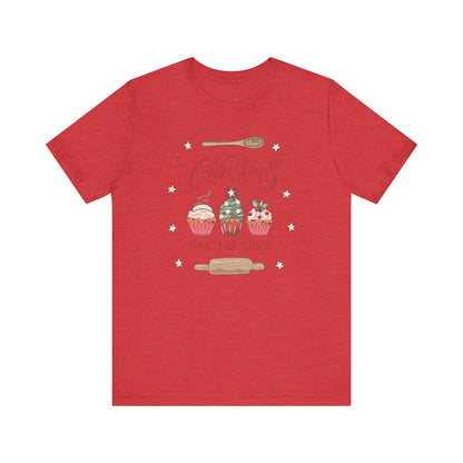 Christmas Baking Team Shirt, Christmas Baking Crew Matching TShirt, Christmas Baking Shirt, Family Christmas Shirts, Christmas Cookie Crew T-Shirt Printify Heather Red XS 