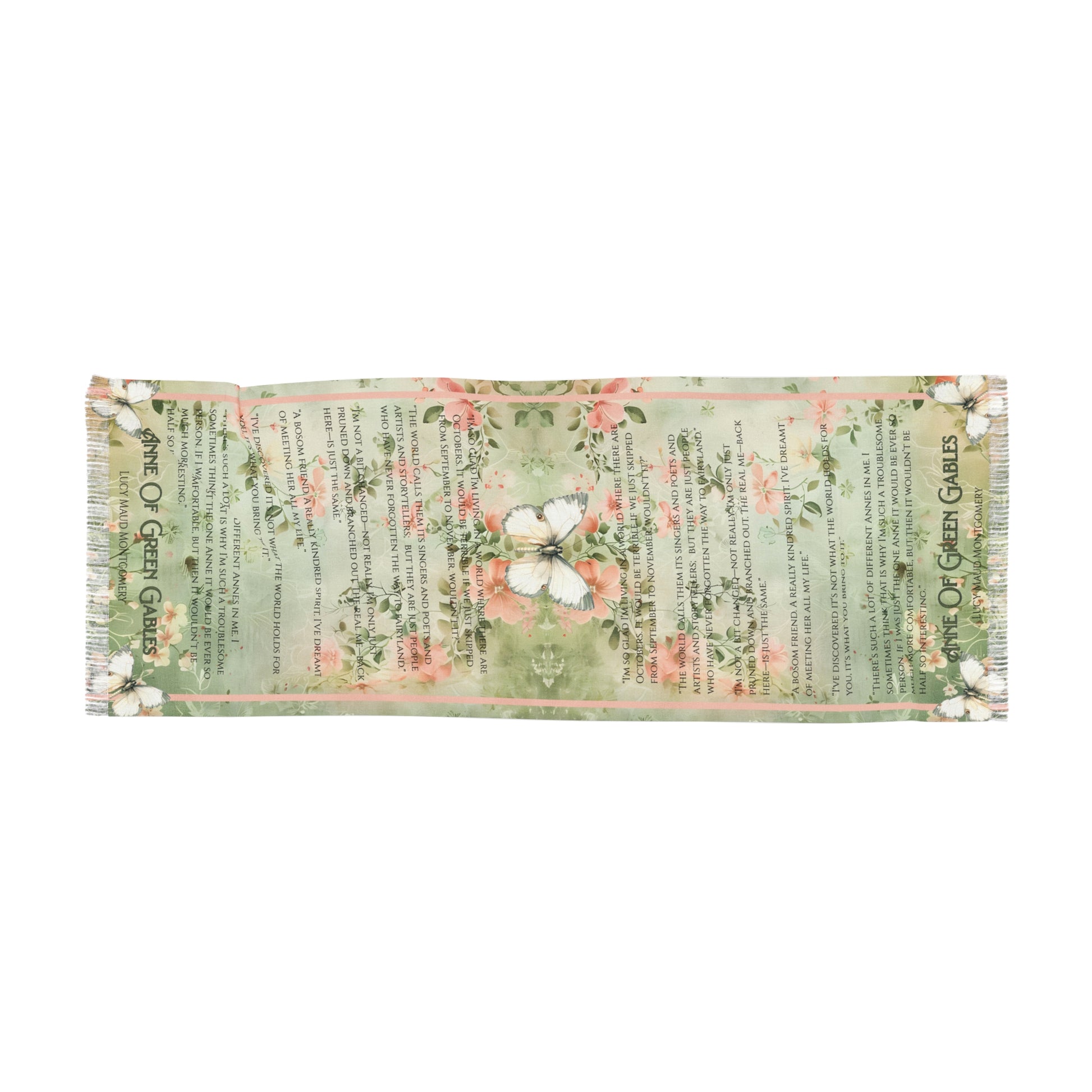 Anne Of Green Gables Scarf Quote Scarf Lucy Maud Montgomery Anne With an E Gift for Book Lover Reader Teacher Literary Gift for Mom BFF Gift All Over Prints Printify 27" × 71''