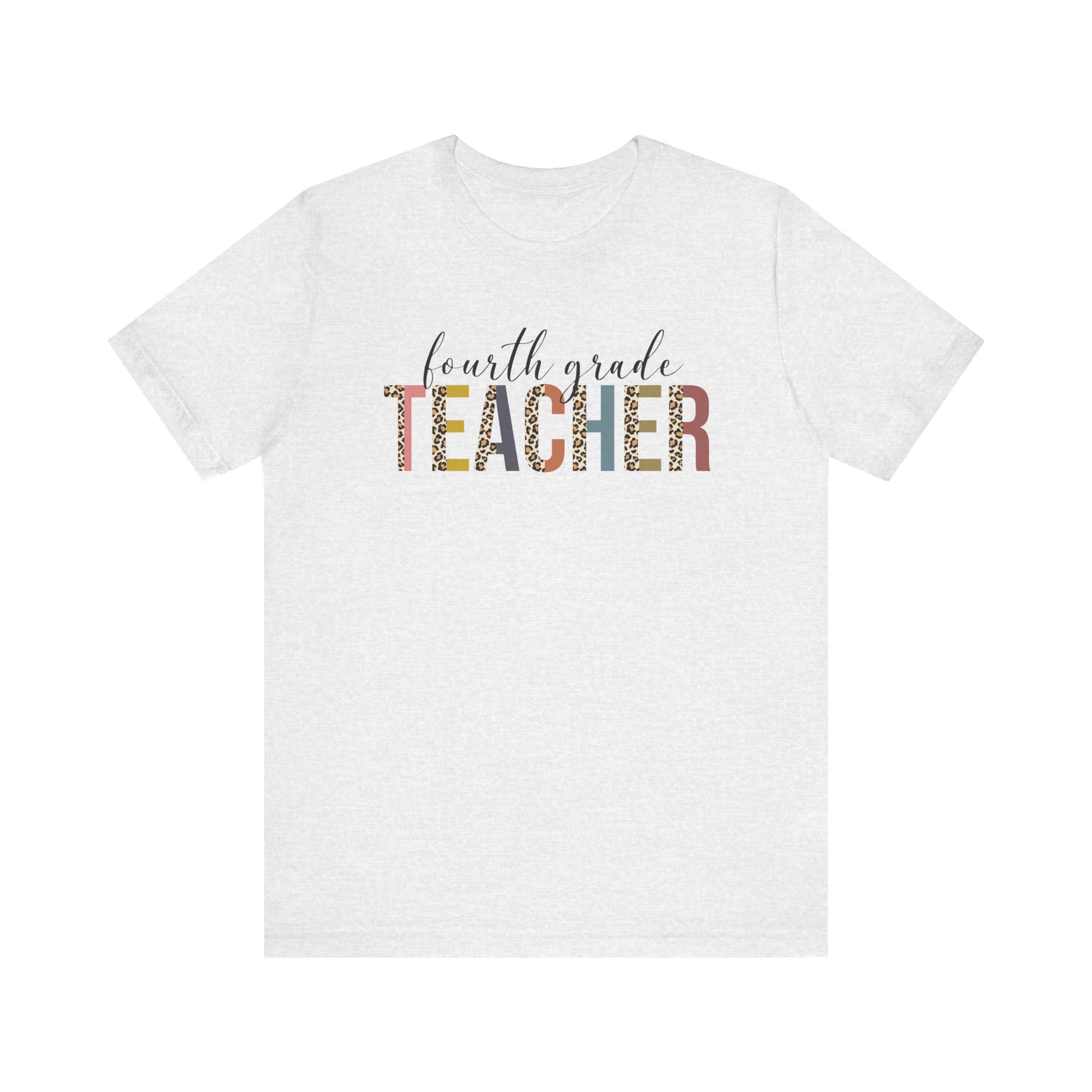 Cute Teacher TShirt Gift, Education Tee, Elementary School Teacher Appreciation, Funny Back To School Shirt, Teacher T-Shirt, Teacher Tee T-Shirt Printify Ash XS 