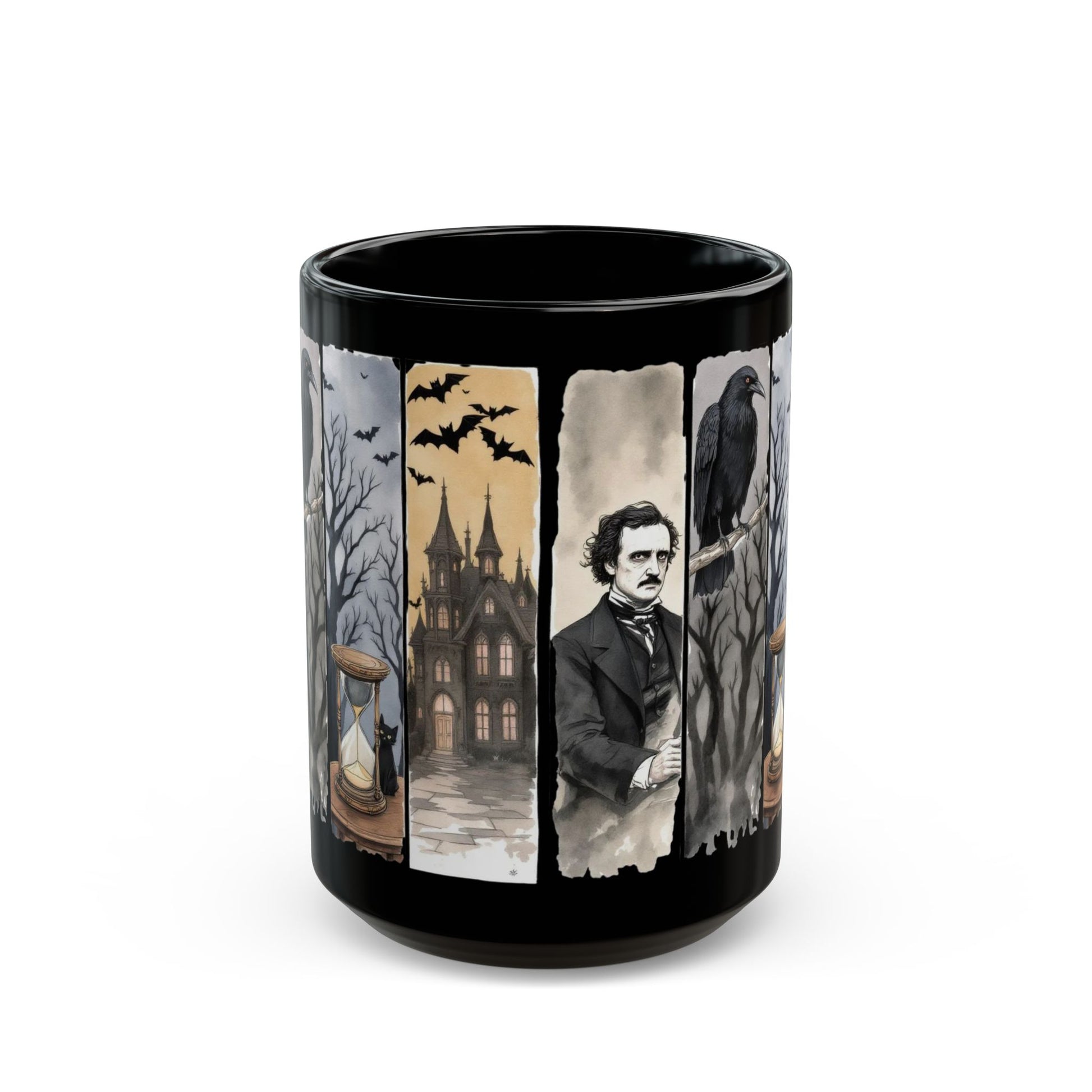 Edgar Allan Poe Mug Gothic Literary Gift For Book Lover Dark Academia Macabre Fall Coffee Cup Halloween Poetember Party Gift For Bookclub Mug Printify