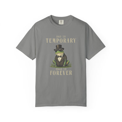 Funny Frog T-Shirt Retro Self Care Froggy Meme Shirt Vintage Frog And Toad Aesthetic Frog Lover Gift For Her Birthday Viral Trendy Shirt T-Shirt Printify Granite S