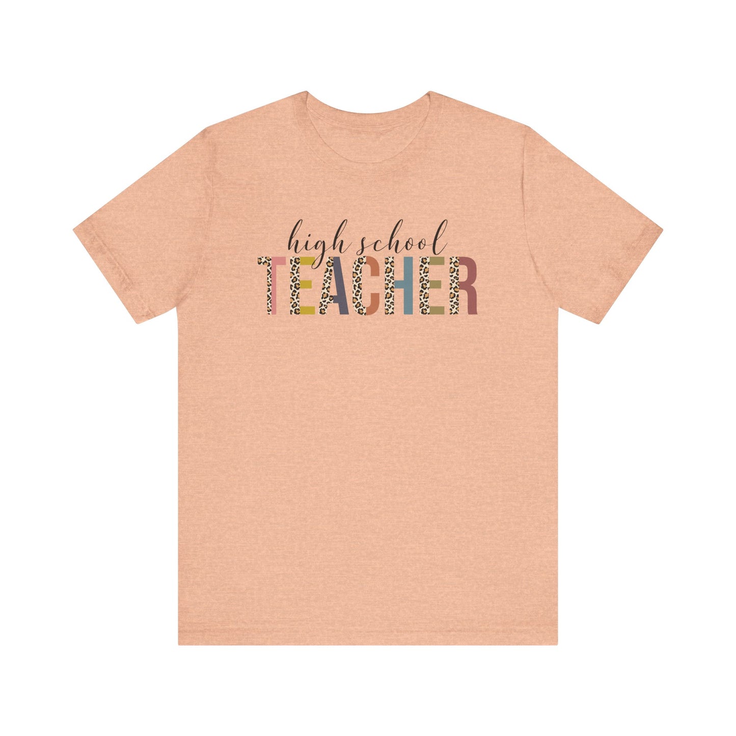 Cute Teacher TShirt Gift, Education Tee, Elementary School Teacher Appreciation, Funny Back To School Shirt, Teacher T-Shirt, Teacher Tee T-Shirt Printify Heather Peach XS 