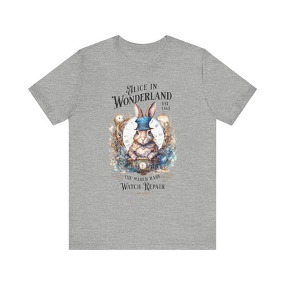 3001 Unisex Jersey Short Sleeve Tee Alice in Wonderland T-Shirt Printify Athletic Heather S 