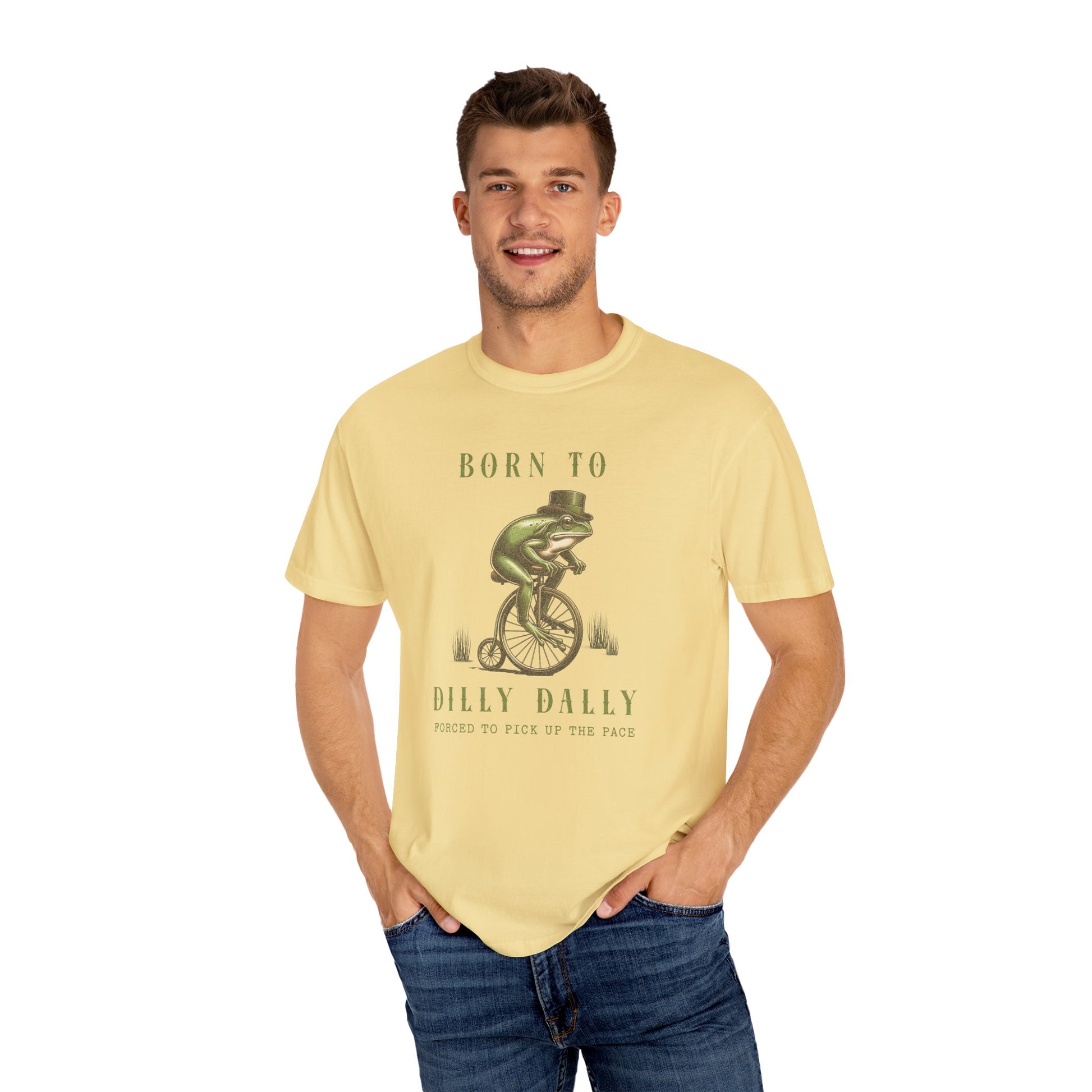 Dilly Dally Frog T-Shirt Retro Froggy Meme Shirt Vintage Frog And Toad Aesthetic Frog Lover Gift For Her Vibes Birthday Viral Trendy Shirt T-Shirt Printify