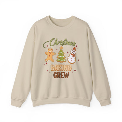 Christmas Baking Crew Sweatshirt, Christmas Baking Team Matching Sweater, Christmas Baking Women's Christmas Shirts, Christmas Cookie Crew Sweatshirt Printify S Sand 