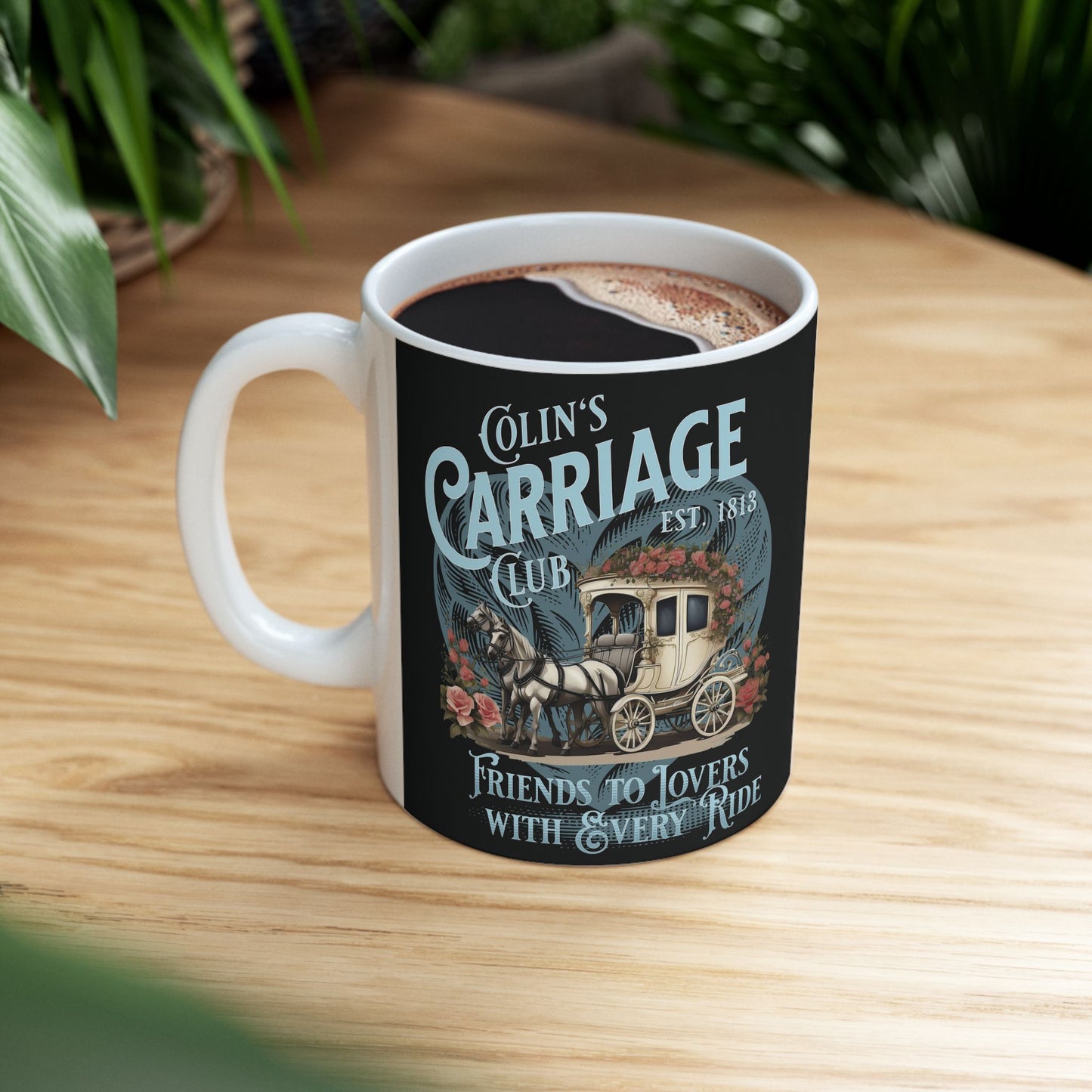 Colins Carriage Club Mug Regency England Ton Society Gift For Bridgerton Fan Historical Drama Penelope Romance Reader Gift Bookclub Gift Mug Printify   