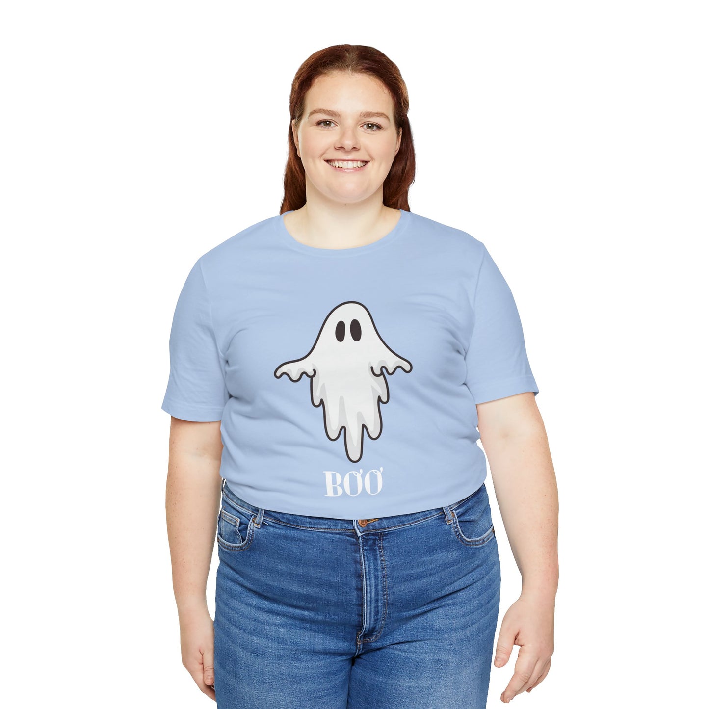 Halloween Ghost  TShirt,  Cute Ghost Shirt, Spooky Season Tee, Halloween Party T-Shirt, Autumn Style T Shirt, Trick or Treating Style, T-Shirt Printify   