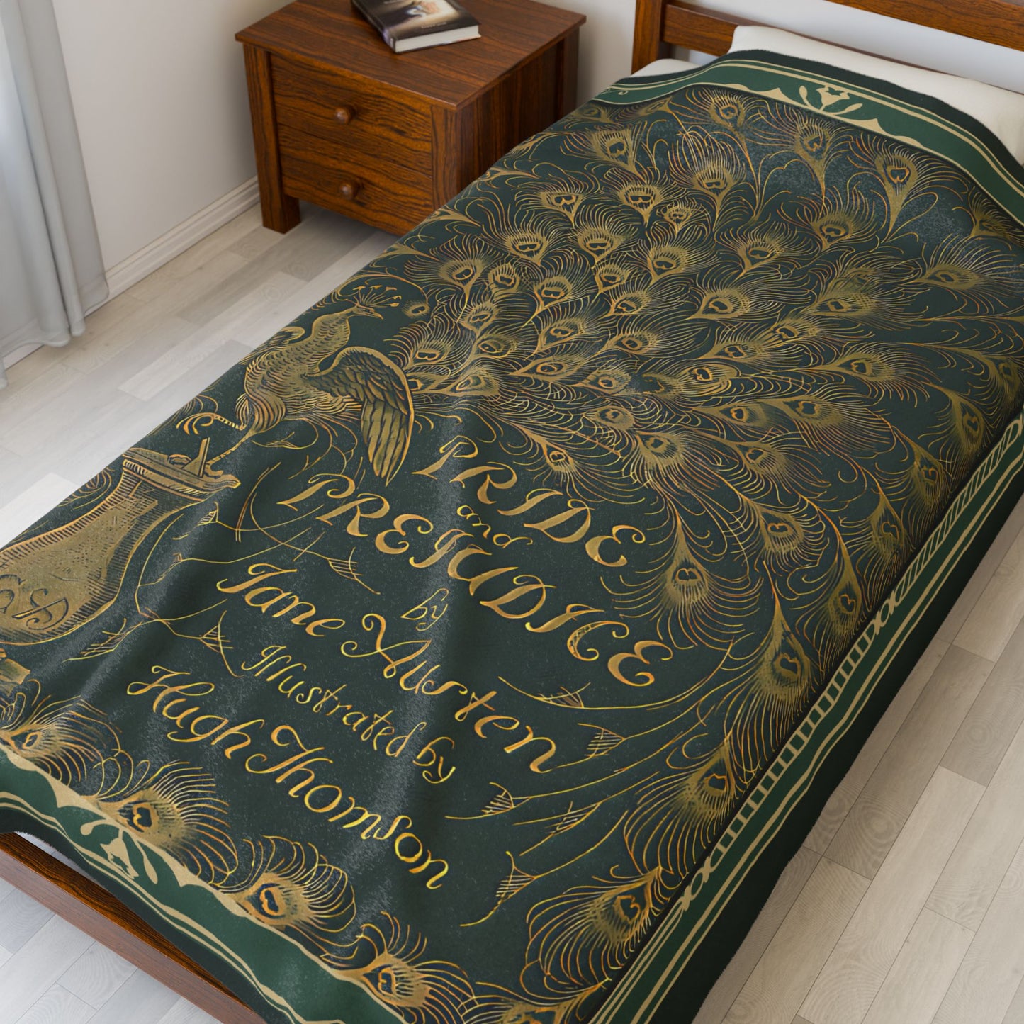 Jane Austen First Edition Literary Velveteen Blanket - Perfect for Book Lovers, Gifts for Sisters, Home Decor, Reading Nook, All Over Prints Printify