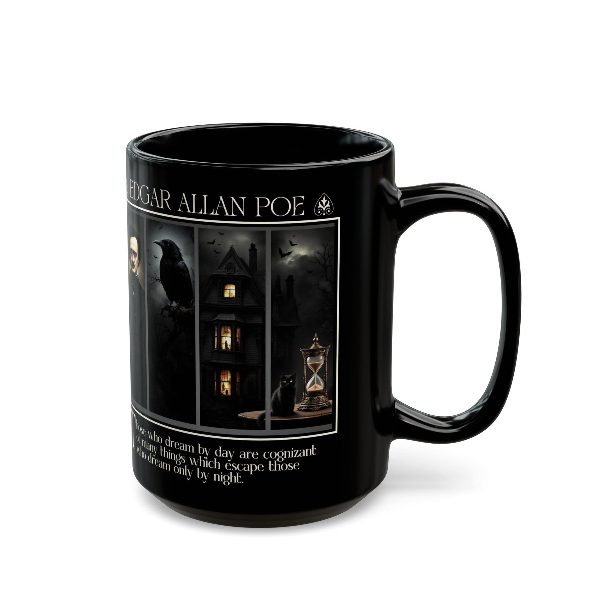 Edgar Allan Poe Mug Gothic Literary Gift For Book Lover Dark Academia Macabre Fall Coffee Cup Halloween Poetember Party Gift For Bookclub Mug Printify