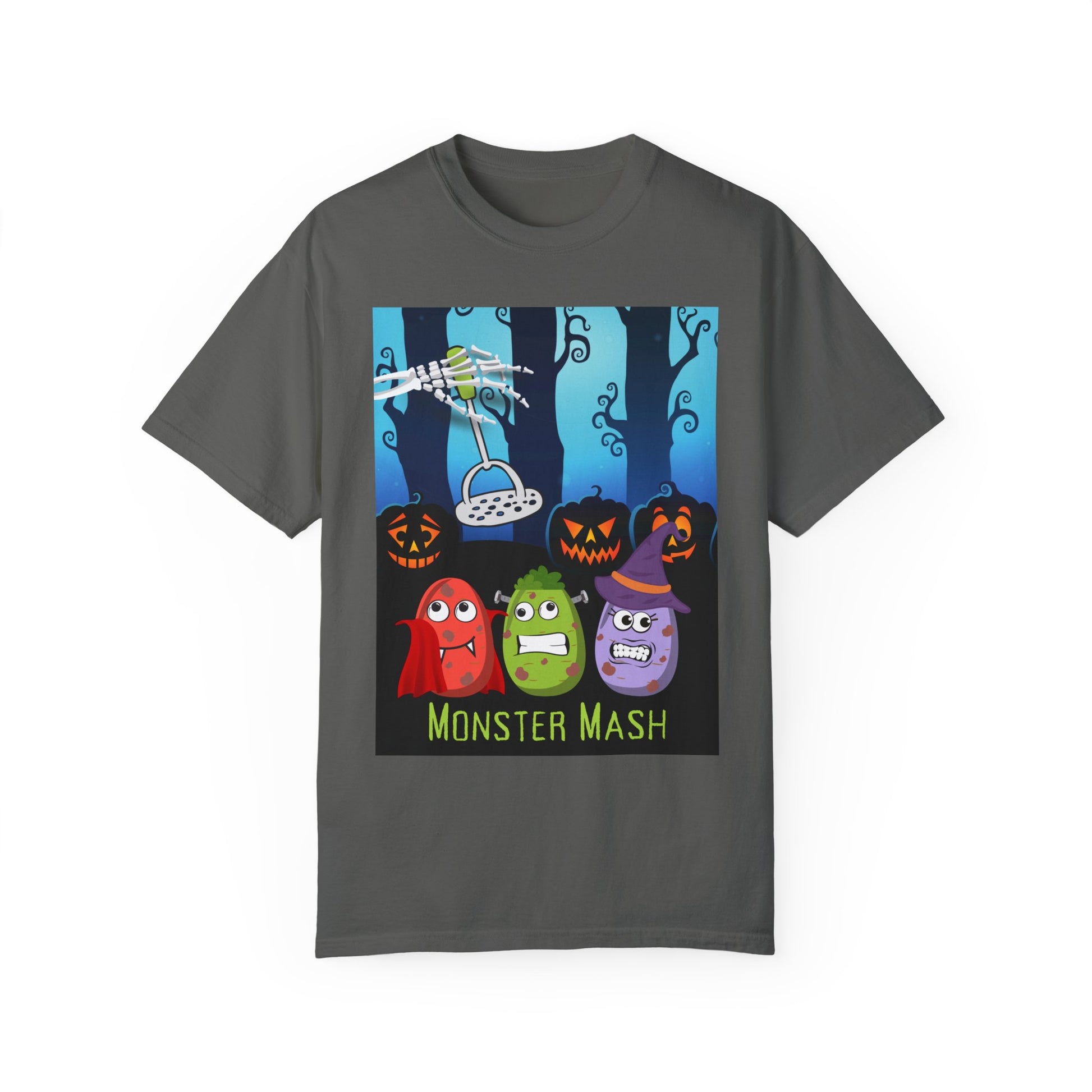 Funny Halloween Monster Mash Comfort Colors Tee, Spoof of the Retro Monster Mash Shirt, Cute Fall Autumn, Halloween T-Shirt, Gift for Friend T-Shirt Printify Pepper S 