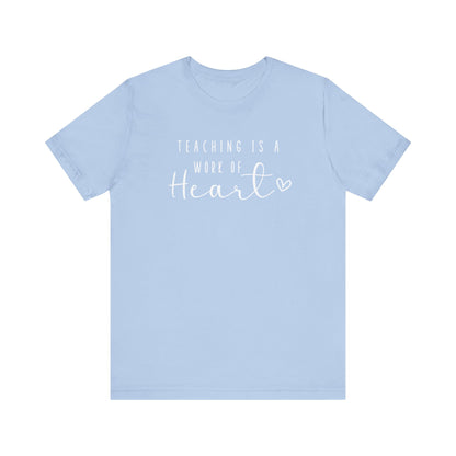 Cute Teacher TShirt Gift, Education Tee, Elementary School Teacher Appreciation, Funny Back To School Shirt, Teacher T-Shirt, Teacher Love T-Shirt Printify Baby Blue XS 