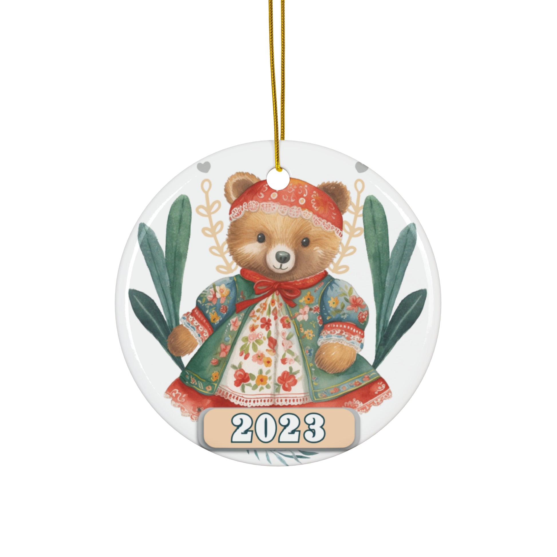 Christmas 2023 Ornament, Scandinavian, Swedish Decoration, Holiday Gift Idea, Heirloom Keepsake, Host Gift Exchange, Family Xmas Tree Bauble Home Decor Printify Circle One Size 