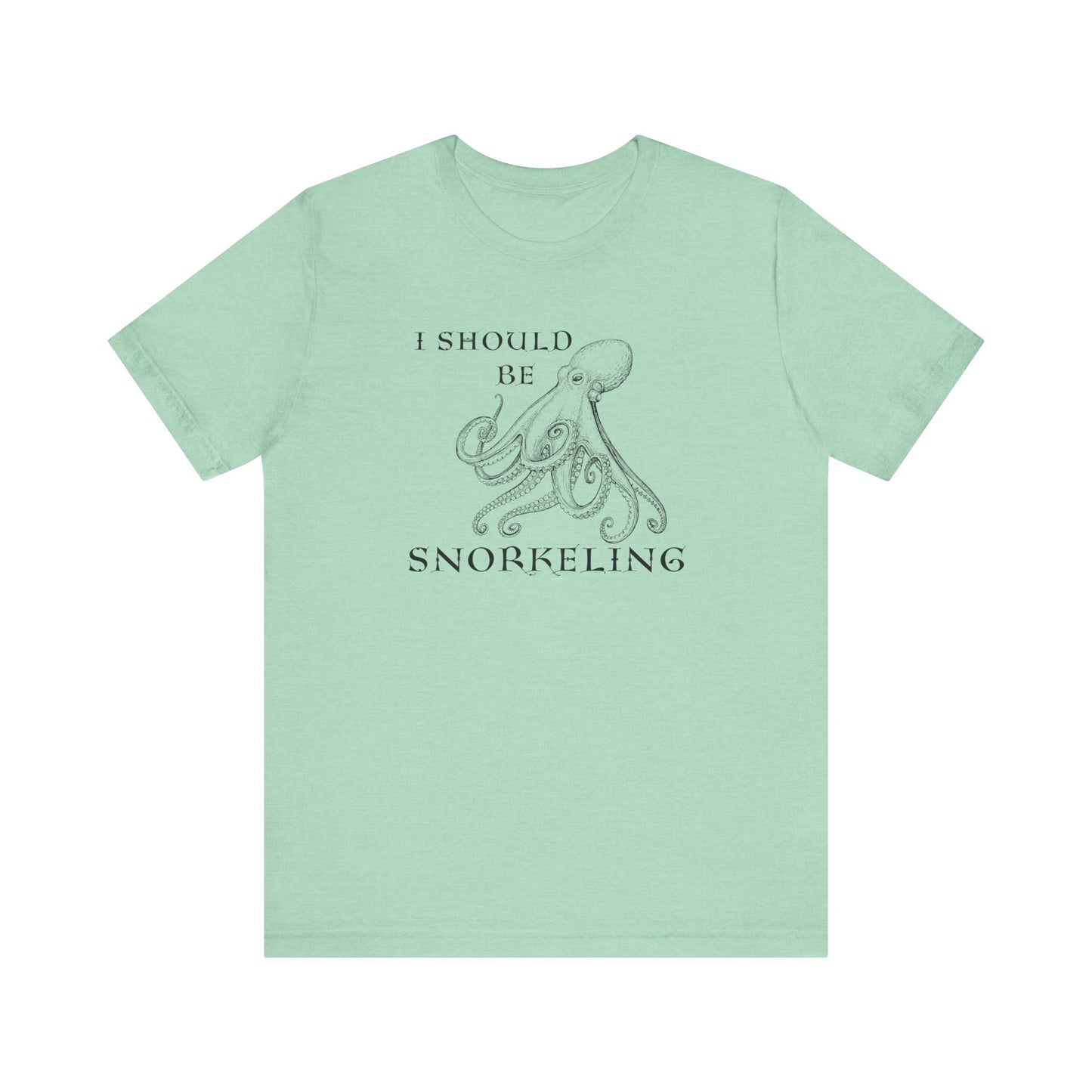 Snorkeling Shirt, Ocean Lover Gift, Snorkeler Gift, Beach Vacation T-shirt, Scuba Diving Gift, Scuba Diver Tee, Funny Snorkel Shirt, T-Shirt Printify Heather Mint XS 