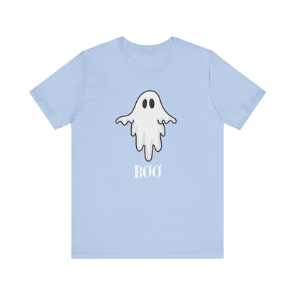 Halloween Ghost  TShirt,  Cute Ghost Shirt, Spooky Season Tee, Halloween Party T-Shirt, Autumn Style T Shirt, Trick or Treating Style, T-Shirt Printify Baby Blue XS 