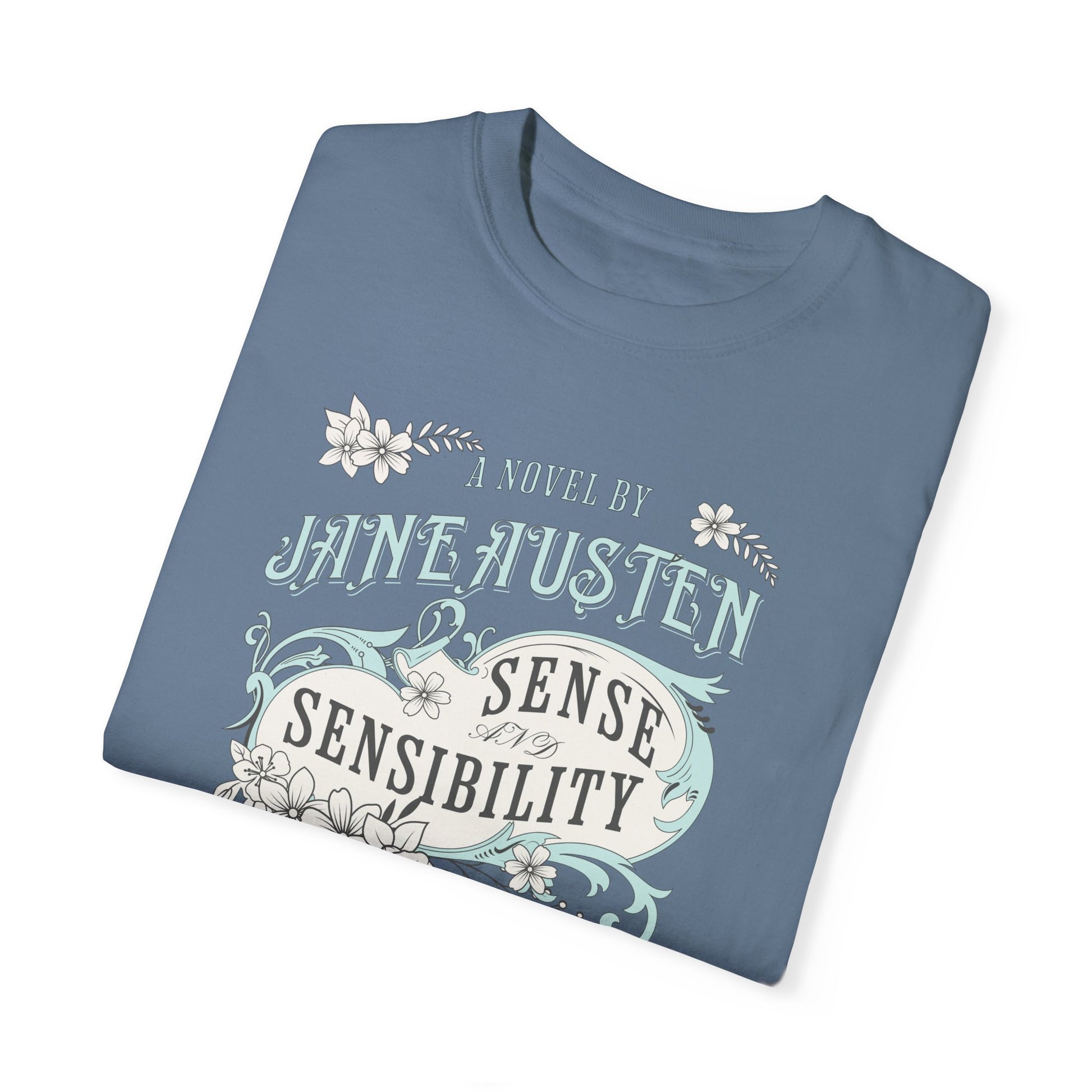 Sense and Sensibility Jane Austen Fan Gift Historical Romance Reader Tee T-Shirt Printify   