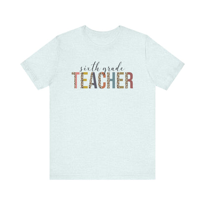 Cute Teacher TShirt Gift, Education Tee, Elementary School Teacher Appreciation, Funny Back To School Shirt, Teacher T-Shirt, Teacher Tee, T-Shirt Printify Heather Ice Blue XS 