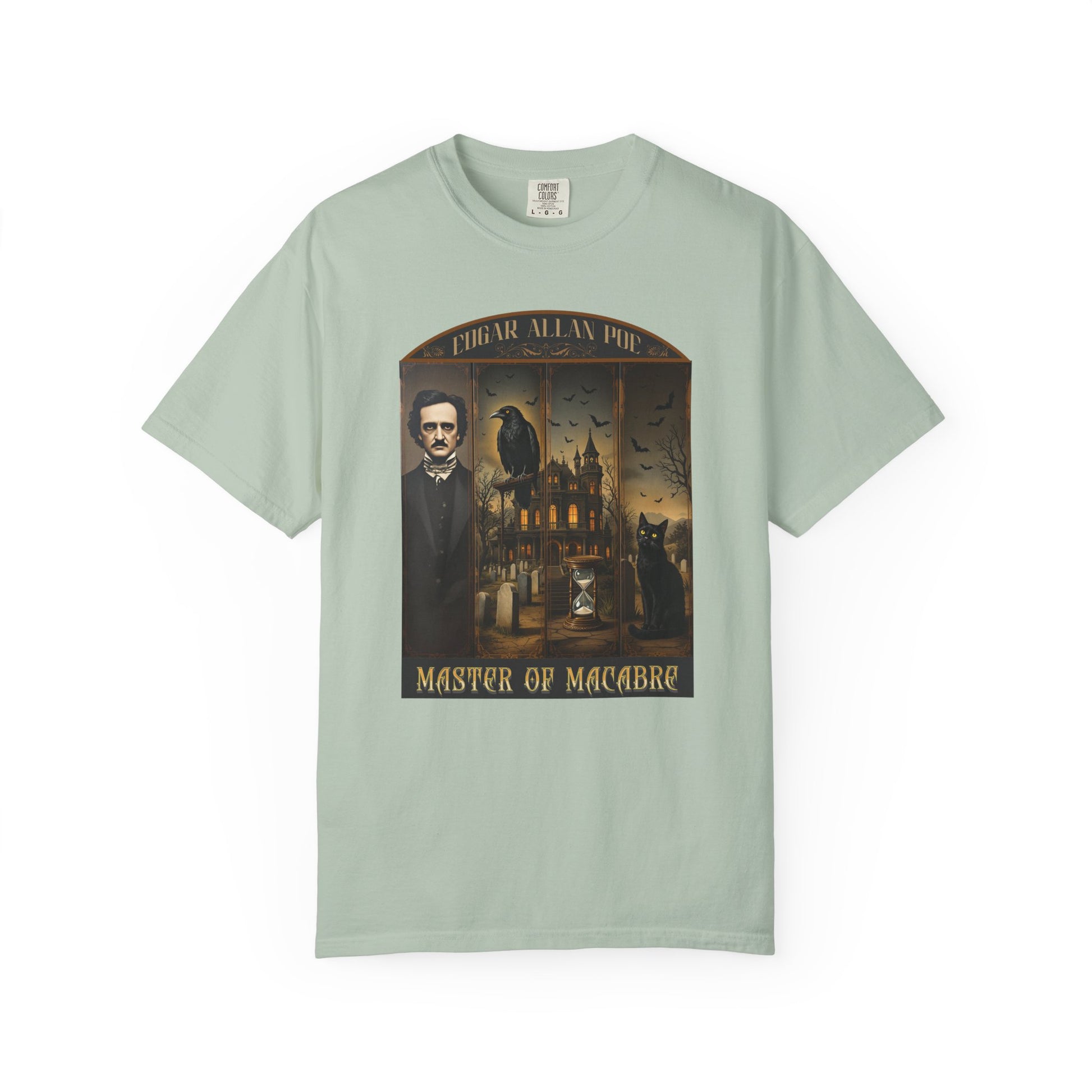 Edgar Allan Poe T-Shirt Gothic Graphic Tee The Raven Nevermore Quote Horror Literature Shirt Dark Academia Aesthetic Halloween Party Gift T-Shirt Printify Bay S