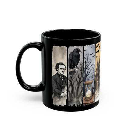 Edgar Allan Poe Mug Gothic Literary Gift For Book Lover Dark Academia Macabre Fall Coffee Cup Halloween Poetember Party Gift For Bookclub Mug Printify