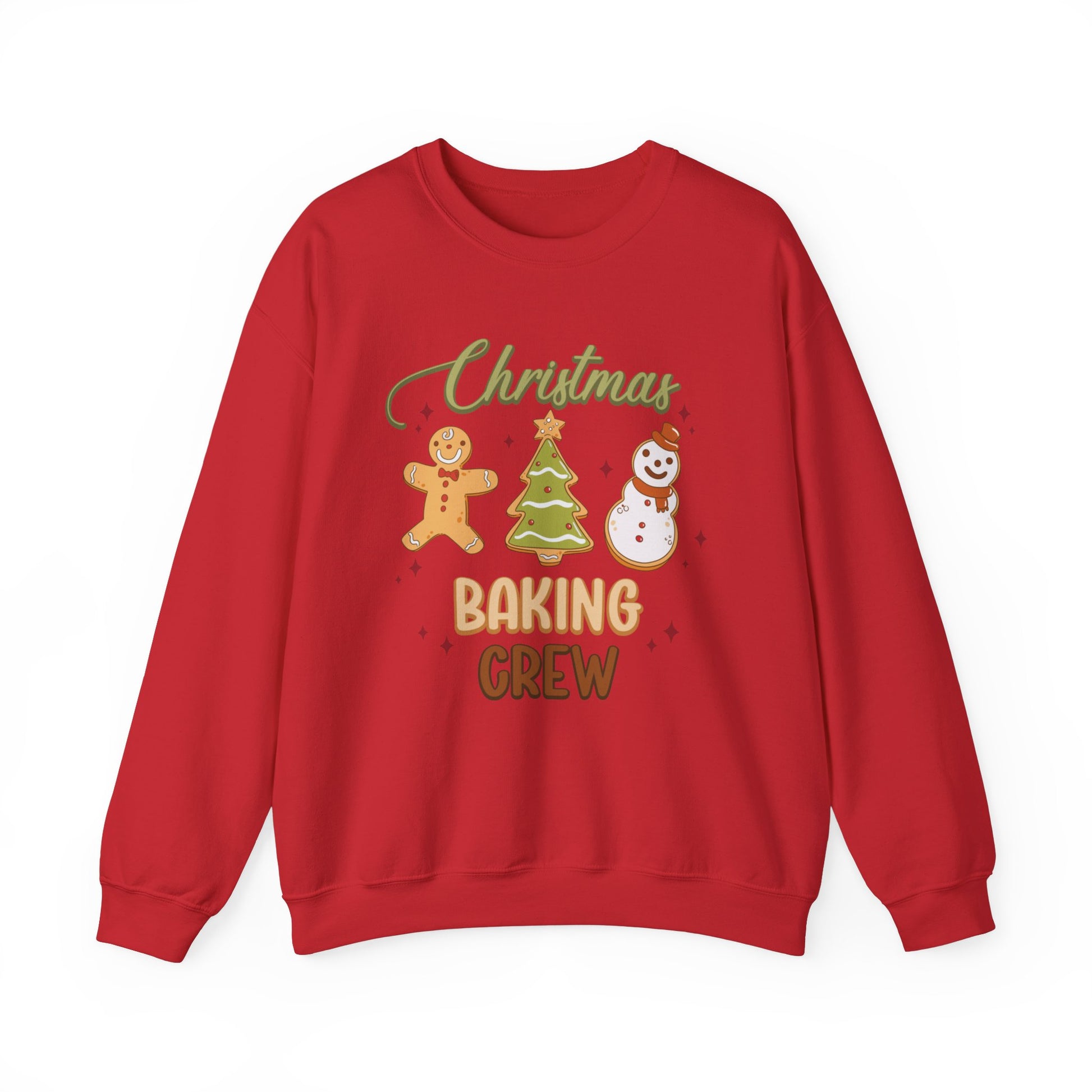 Christmas Baking Crew Sweatshirt, Christmas Baking Team Matching Sweater, Christmas Baking Women's Christmas Shirts, Christmas Cookie Crew Sweatshirt Printify S Red 