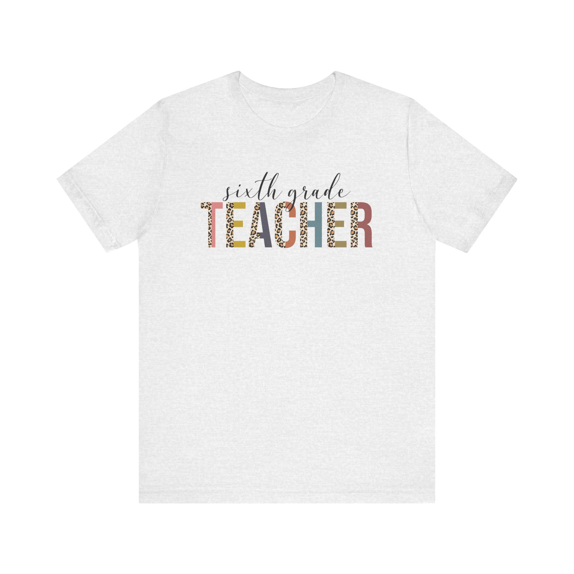 Cute Teacher TShirt Gift, Education Tee, Elementary School Teacher Appreciation, Funny Back To School Shirt, Teacher T-Shirt, Teacher Tee, T-Shirt Printify Ash XS 