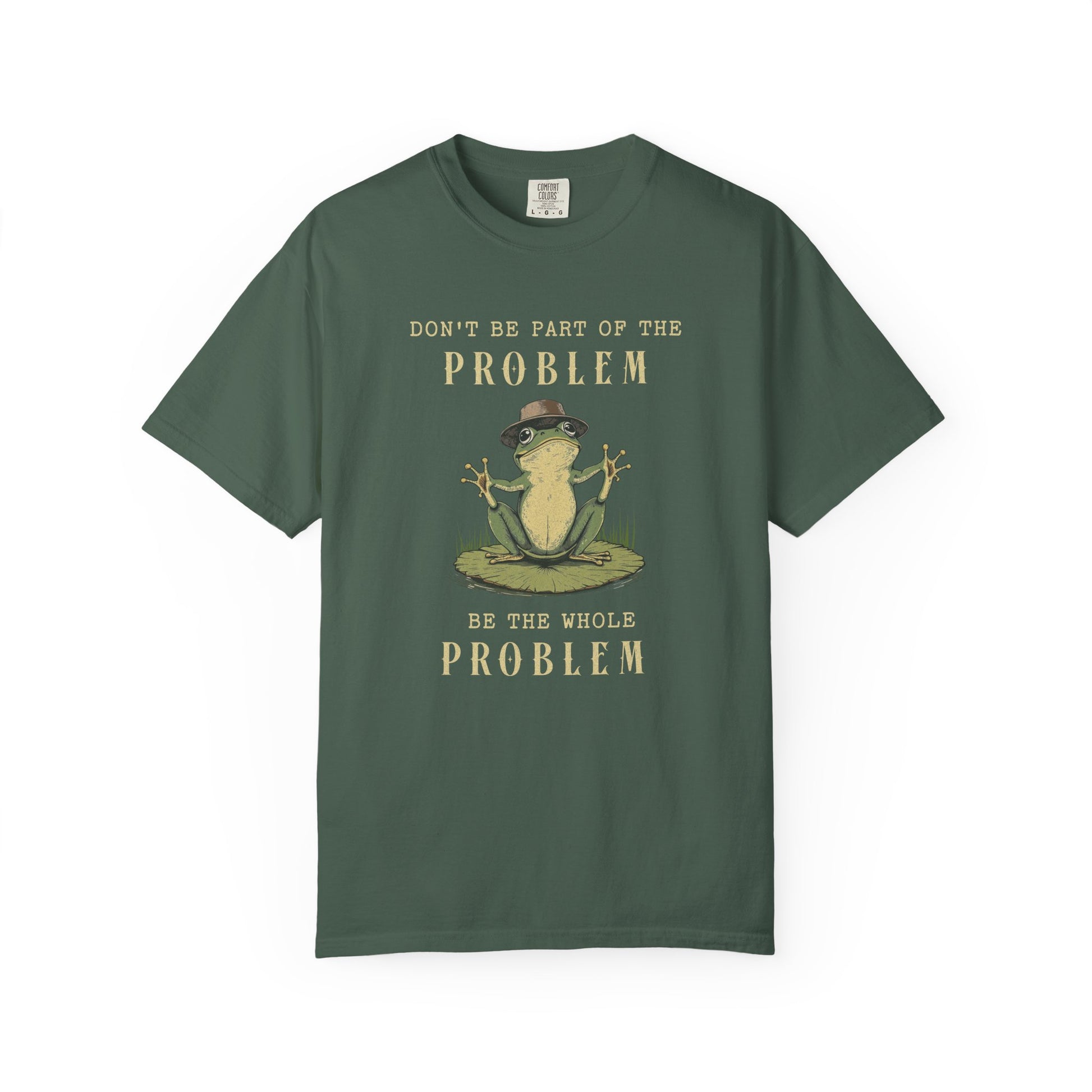 Funny Frog T-Shirt Retro Self Care Froggy Meme Shirt Vintage Frog And Toad Aesthetic Frog Lover Gift For Her Birthday Viral Trendy Shirt T-Shirt Printify Blue Spruce S