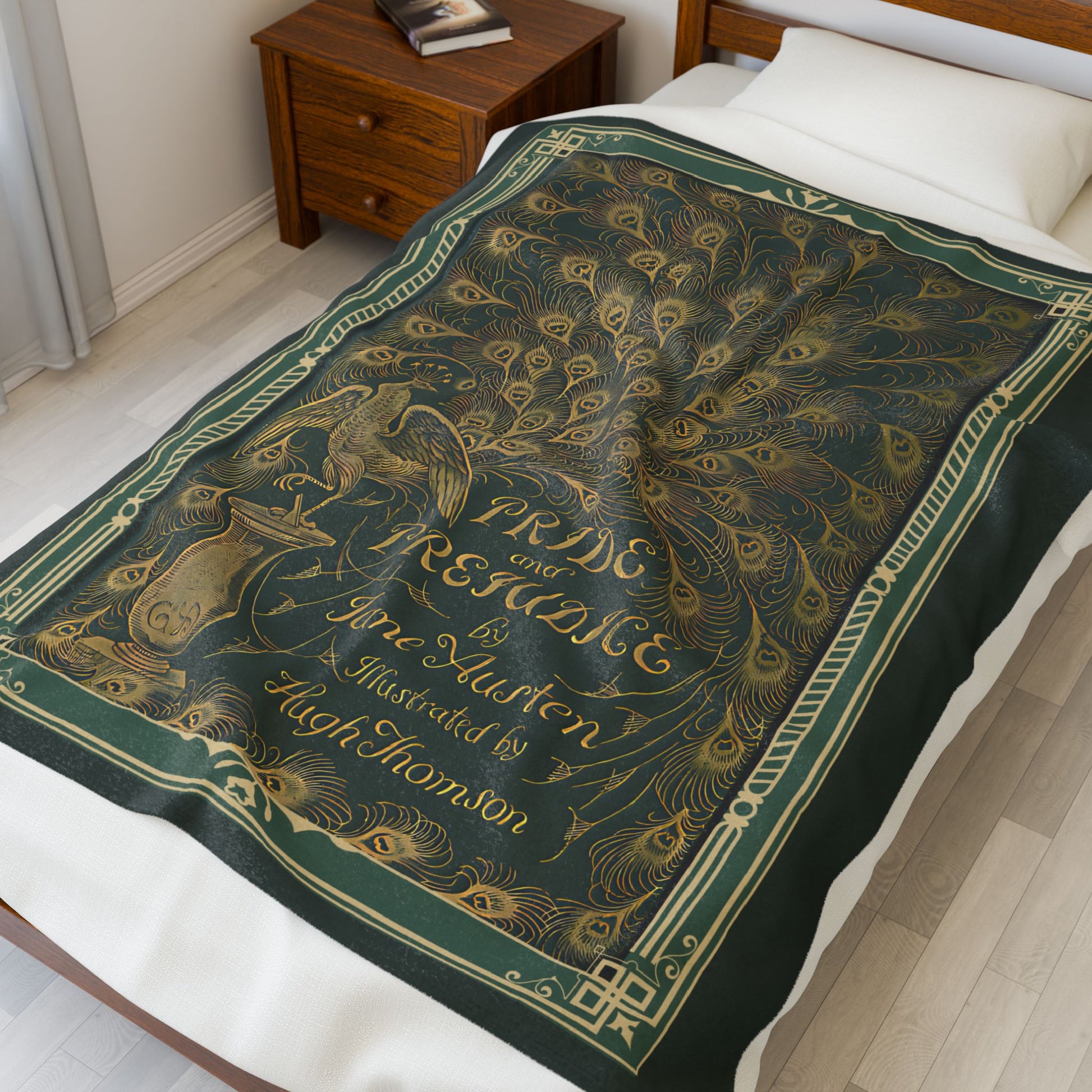 Jane Austen First Edition Literary Velveteen Blanket - Perfect for Book Lovers, Gifts for Sisters, Home Decor, Reading Nook, All Over Prints Printify