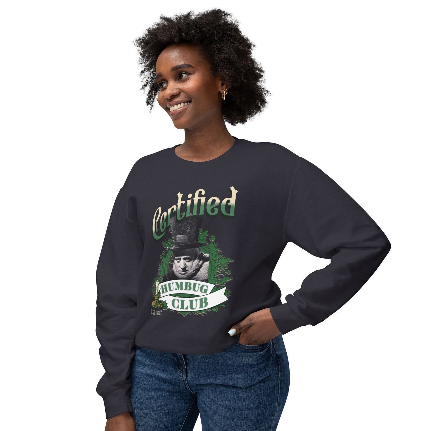 A Christmas Carol Sweatshirt Certified Humbug Club Crewneck, Funny Holiday Sweater, Unisex Gift, Casual Wear, Cozy Outfit, Christmas Jumper