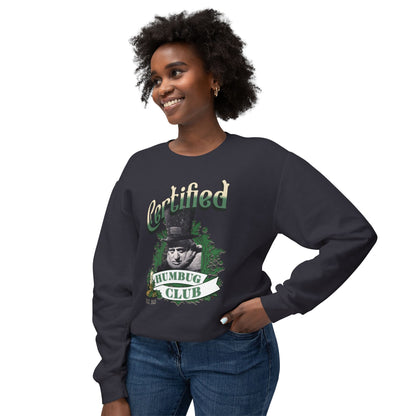 A Christmas Carol Sweatshirt Certified Humbug Club Crewneck, Funny Holiday Sweater, Unisex Gift, Casual Wear, Cozy Outfit, Christmas Jumper