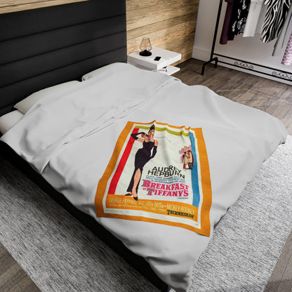 Breakfast at Tiffany's T & Co Throw Blanket, Soft Classic Audrey Hepburn, Book Lover Reading, Movie Poster Blanket, Truman Capote Fan Gift All Over Prints Printify   