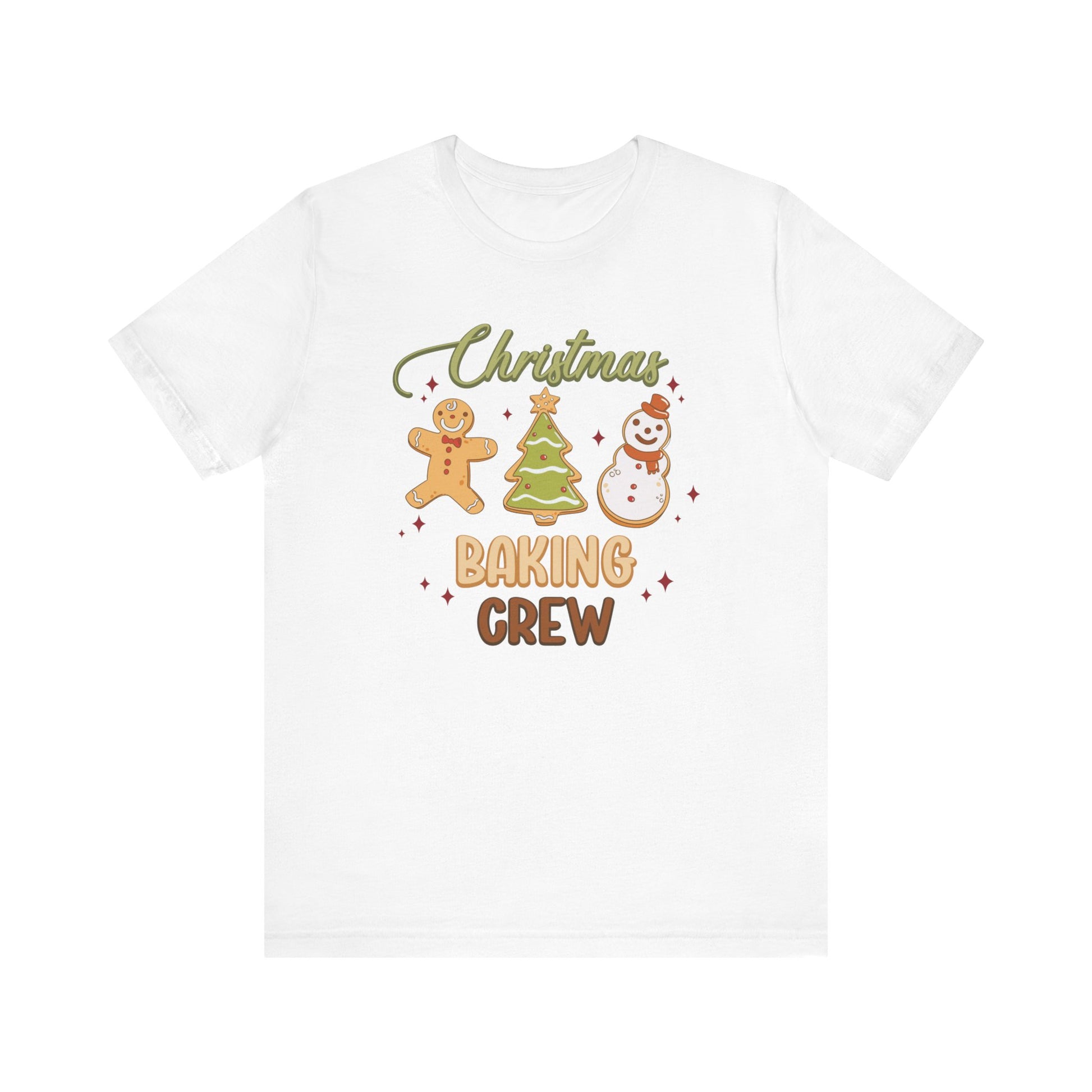 Christmas Baking Crew Shirt, Christmas Baking Team Matching TShirt, Christmas Baking Shirt, Women's Christmas Shirts, Christmas Cookie Crew T-Shirt Printify White XS 