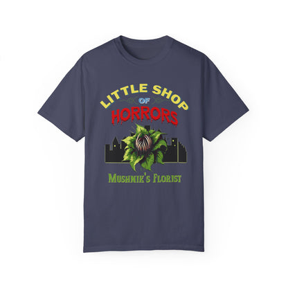 Little Shop Of Horrors TShirt Broadway Musical Theatre Lover Gift Audrey 2 Feed Me Seymour Classic Horror Theatre Gift Comic Con Shirt T-Shirt Printify Denim S 