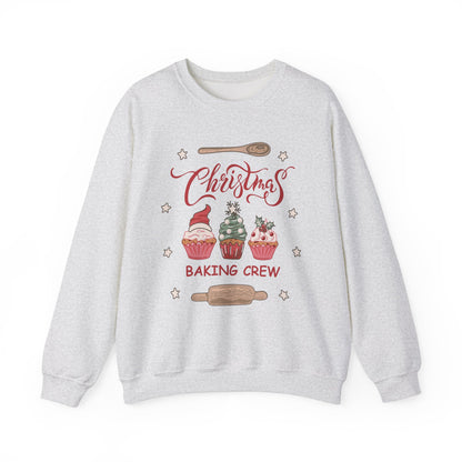 Christmas Baking Crew Sweatshirt, Family Christmas Baking Team Matching Sweater, Christmas Baking Christmas Shirts, Christmas Cookie Crew Sweatshirt Printify S Ash 