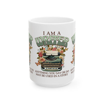 Funny Writer Coffee Mug Gift For Author Gift For Novel Writer Coffee Cup For Journalist Reporter Gift Book Author Gift For Published Writer Mug Printify 15oz  