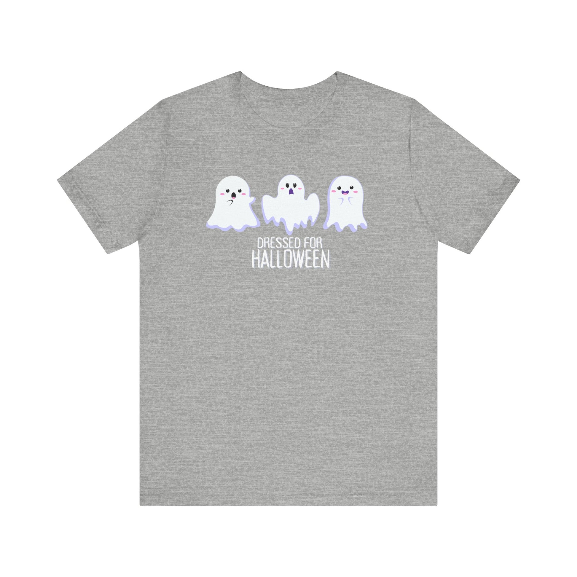 Halloween Cute Ghosts TShirt, Spooky Season Tee, Trick or Treating Shirt, Halloween Party T-Shirt, Funny Ghost Graphic T Shirt T-Shirt Printify Athletic Heather XS 