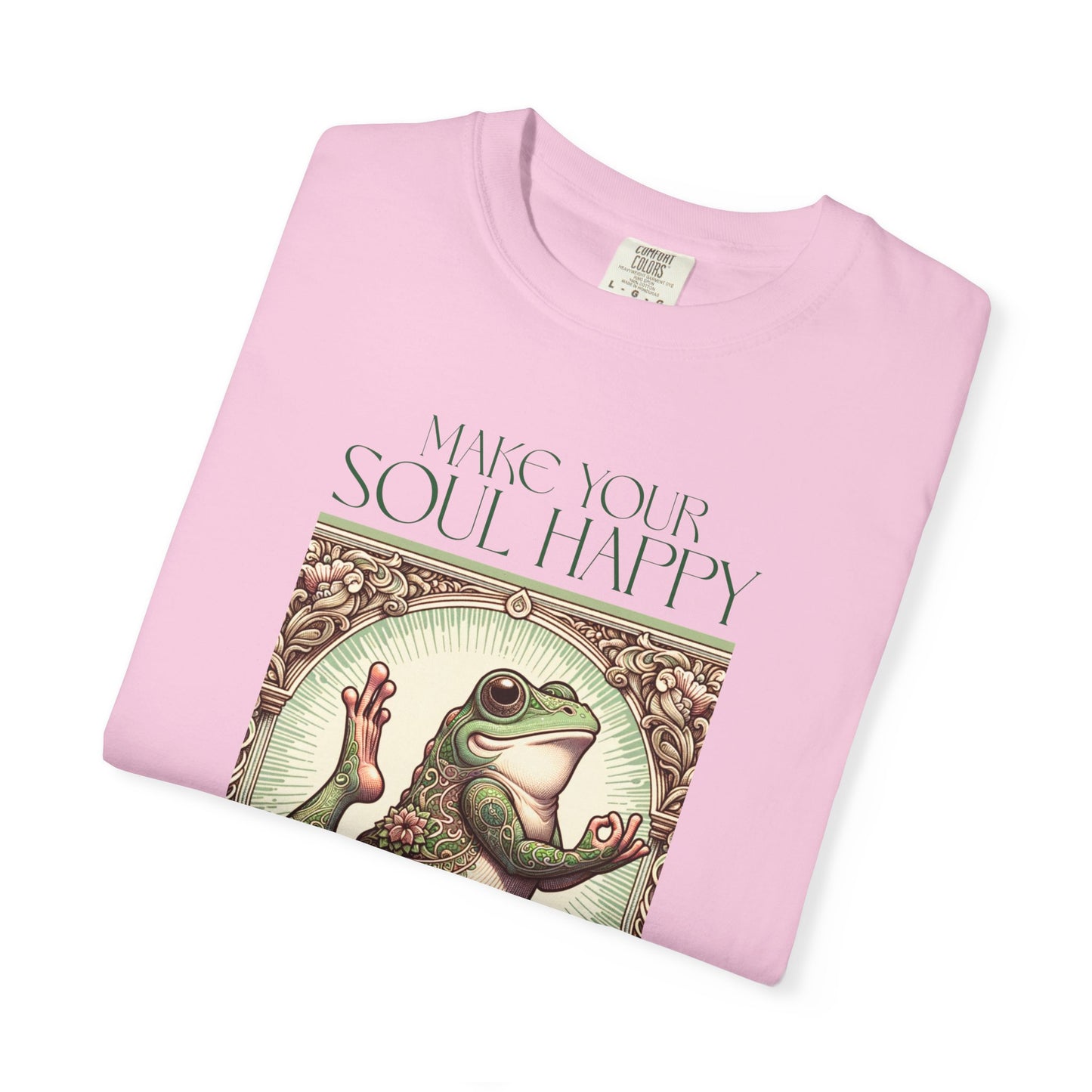 Green Yoga Frog Make Your Soul Happy Unisex T-Shirt, Casual Wear, Highlander Fan Gift,