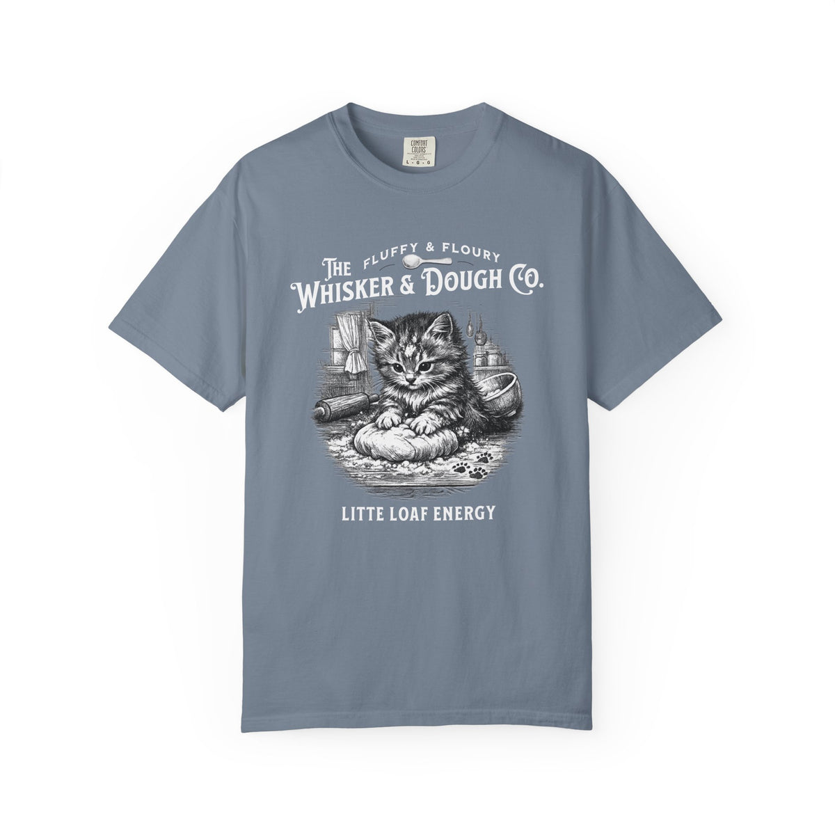 Whisker & Dough Co. Cat Illustration T-shirt | Little Loaf Energy