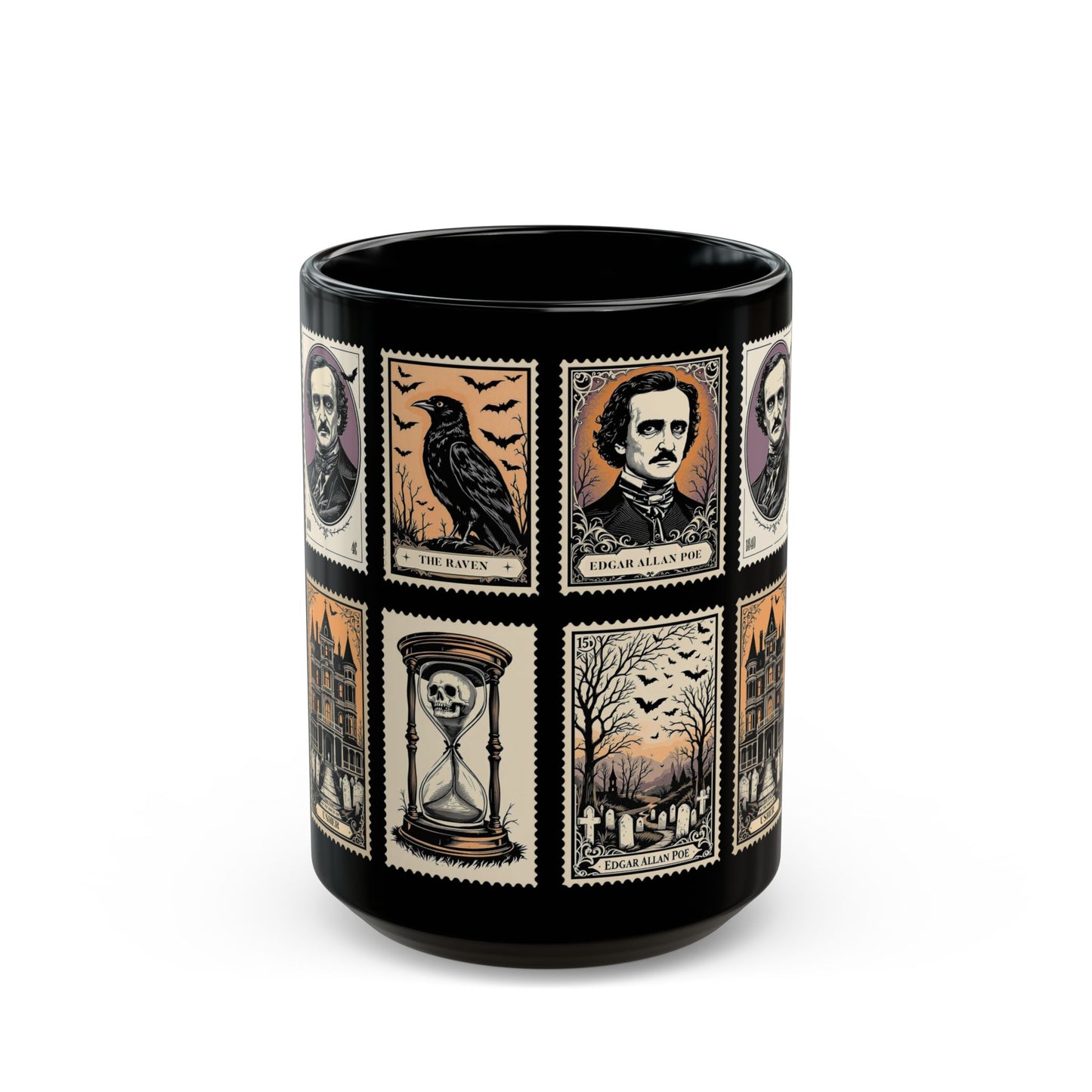 Edgar Allan Poe Mug Gothic Literary Gift For Book Lover Dark Academia Macabre Fall Coffee Cup Halloween Poetember Party Gift For Bookclub Mug Printify