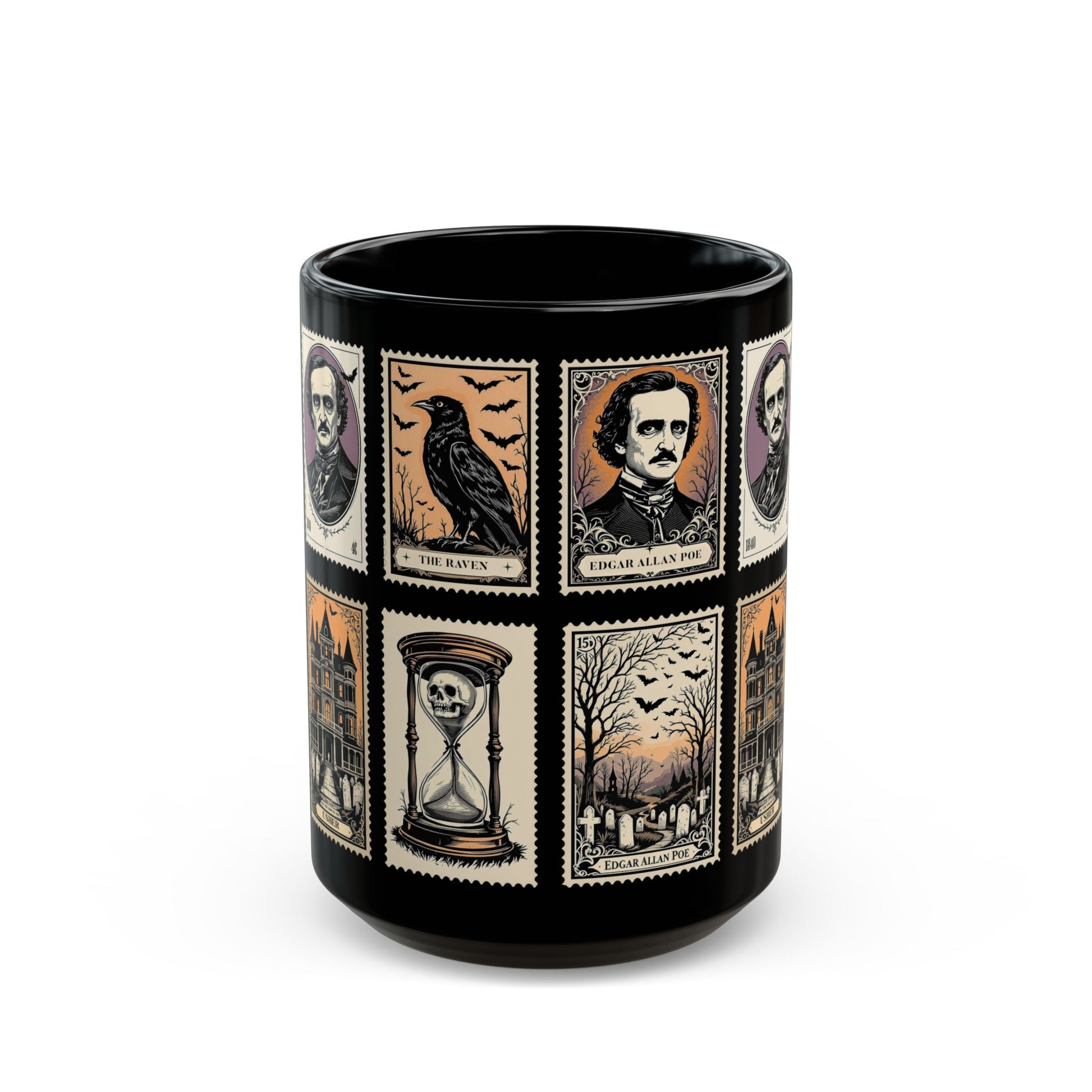 Edgar Allan Poe Mug Gothic Literary Gift For Book Lover Dark Academia Macabre Fall Coffee Cup Halloween Poetember Party Gift For Bookclub Mug Printify