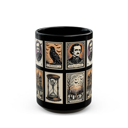 Edgar Allan Poe Mug Gothic Literary Gift For Book Lover Dark Academia Macabre Fall Coffee Cup Halloween Poetember Party Gift For Bookclub Mug Printify