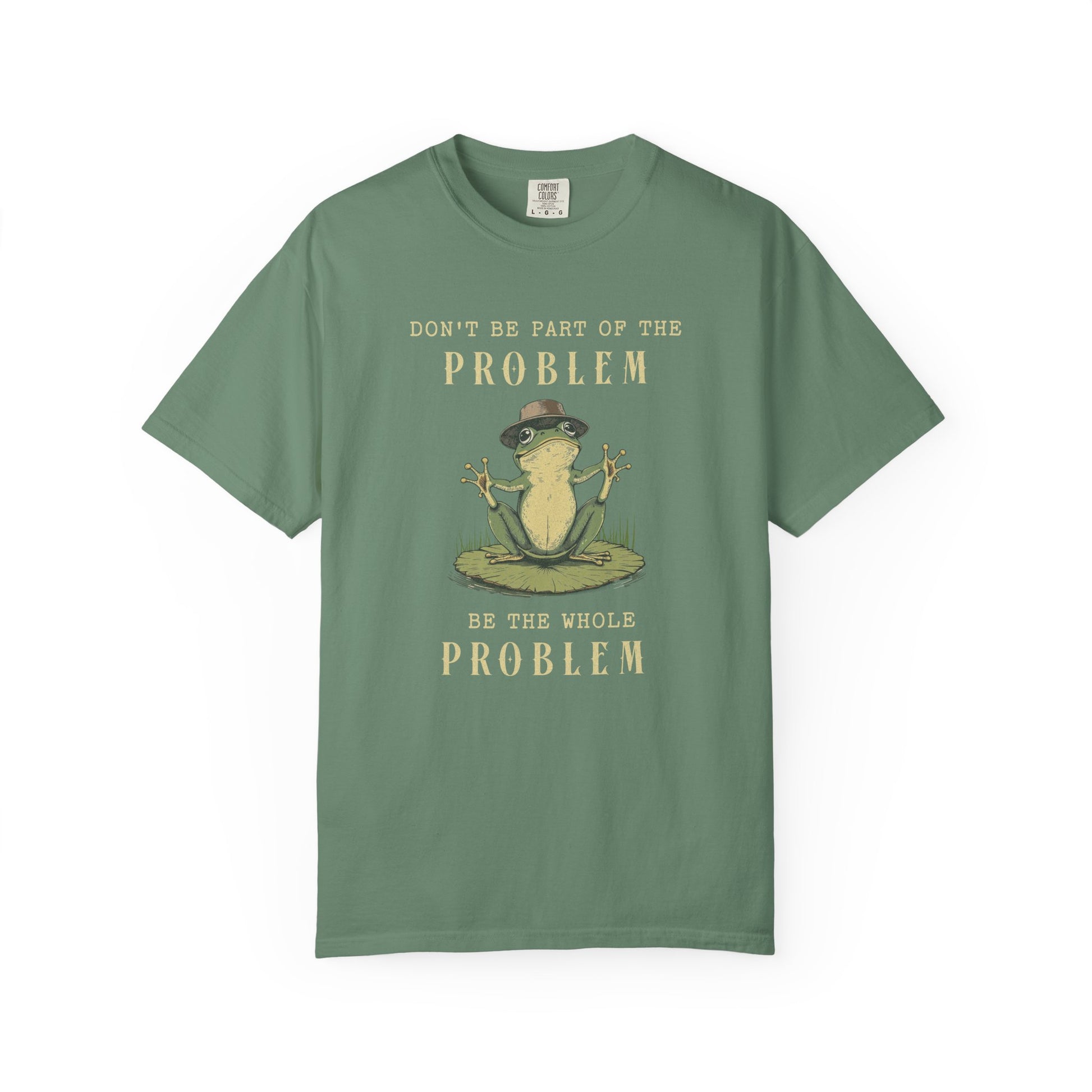 Funny Frog T-Shirt Retro Self Care Froggy Meme Shirt Vintage Frog And Toad Aesthetic Frog Lover Gift For Her Birthday Viral Trendy Shirt T-Shirt Printify Light Green S