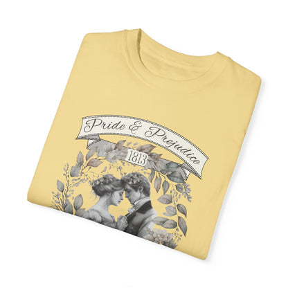 Pride and Prejudice T-Shirt Jane Austen Historical Romance Reader T-Shirt Printify   