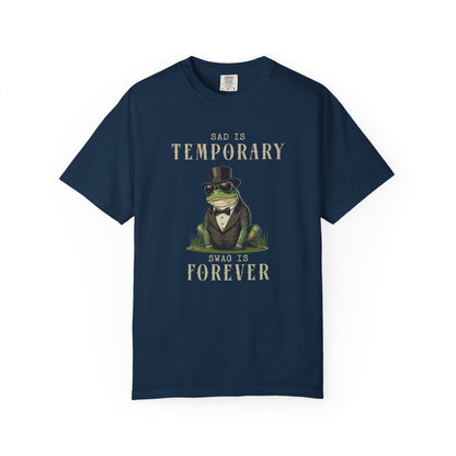 Funny Frog T-Shirt Retro Self Care Froggy Meme Shirt Vintage Frog And Toad Aesthetic Frog Lover Gift For Her Birthday Viral Trendy Shirt T-Shirt Printify True Navy S